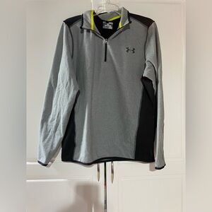 Under Armour Men's Gray and Black Performance Quarter Zip